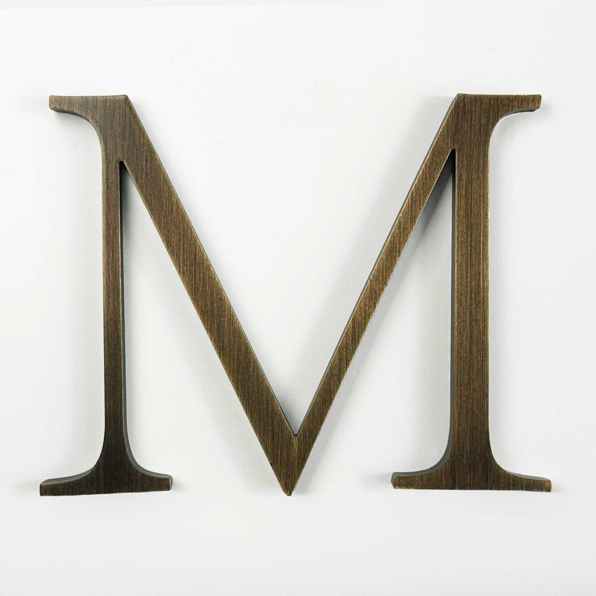 Heavily aged solid BAA & BABA certified bronze division 10 architectural sign letter