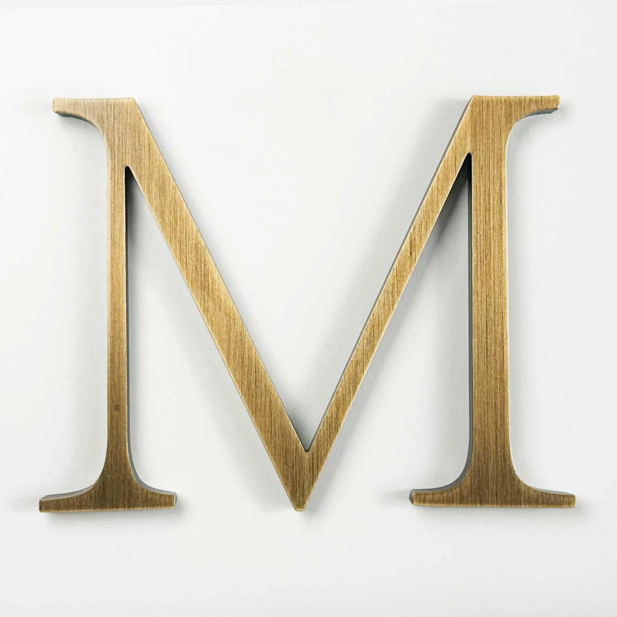 Lightly aged solid BAA & BABA certified bronze division 10 architectural sign letter