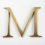Lightly aged solid BAA & BABA certified bronze division 10 architectural sign letter