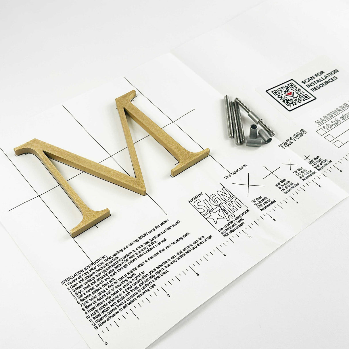 Orbital Brushed Bronze Sign Letters & Numbers