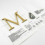 Orbital Brushed Bronze Sign Letters & Numbers