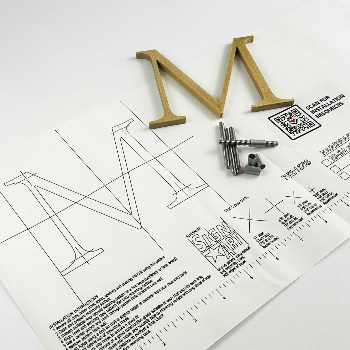 Orbital Brushed Bronze Sign Letters & Numbers