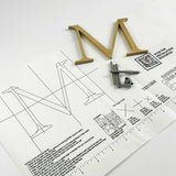 Orbital Brushed Bronze Sign Letters & Numbers