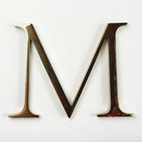 Polished solid BAA & BABA certified bronze division 10 architectural sign letter