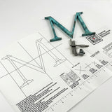 Turquoise Patina Bronze Sign Letters & Numbers