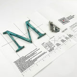 Turquoise Patina Bronze Sign Letters & Numbers