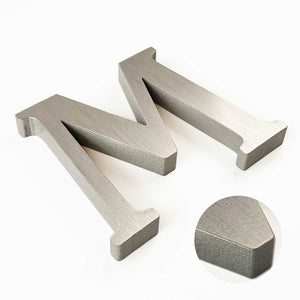Flat-Faced Brushed Aluminum