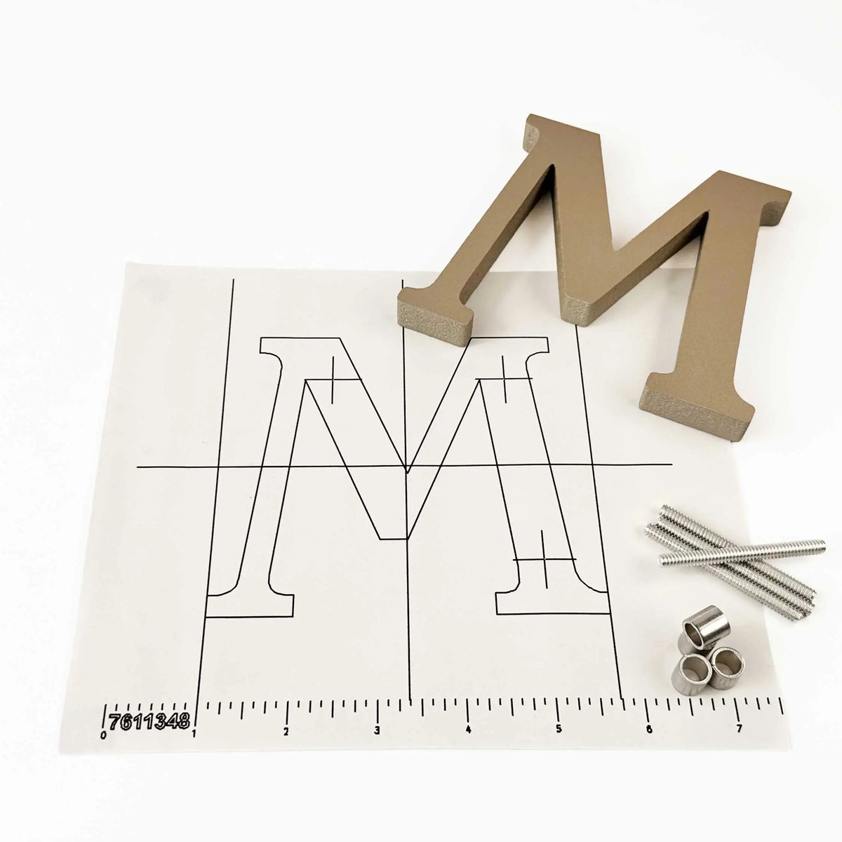 Anodized Cast Aluminum Sign Letters