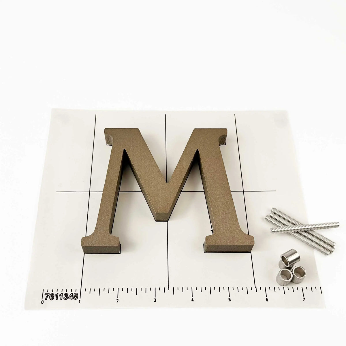 Anodized Cast Aluminum Sign Letters