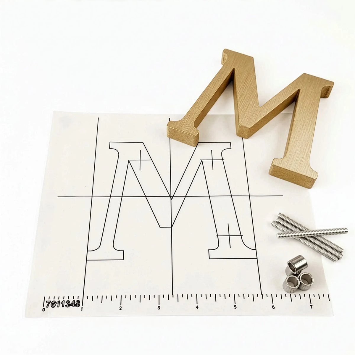 Cast Brushed Bronze Sign Letters