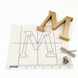 Cast Brushed Bronze Sign Letters