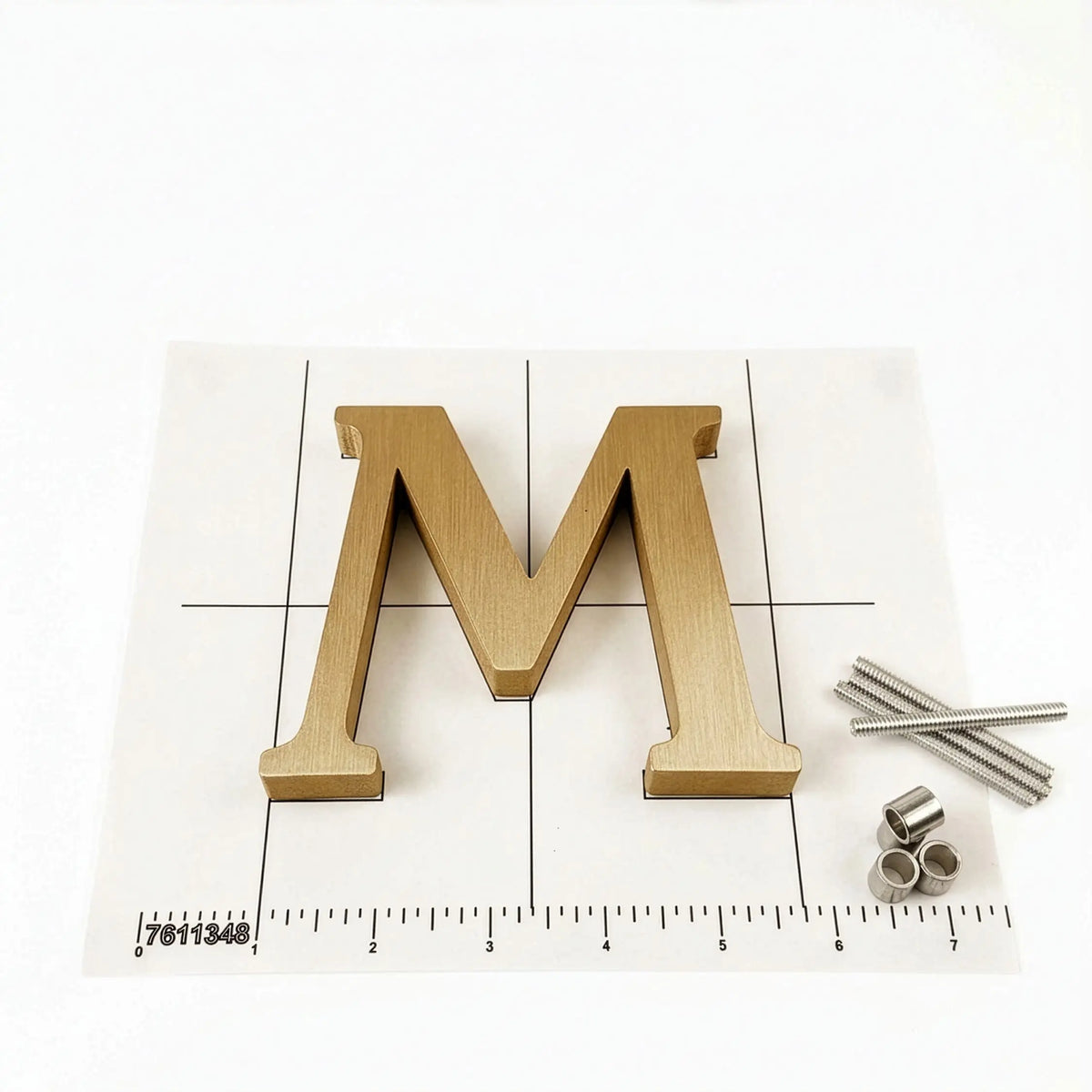 Cast Brushed Bronze Sign Letters
