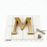 Cast Brushed Bronze Sign Letters