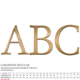 Flat Cast Brushed Bronze Sign Letters