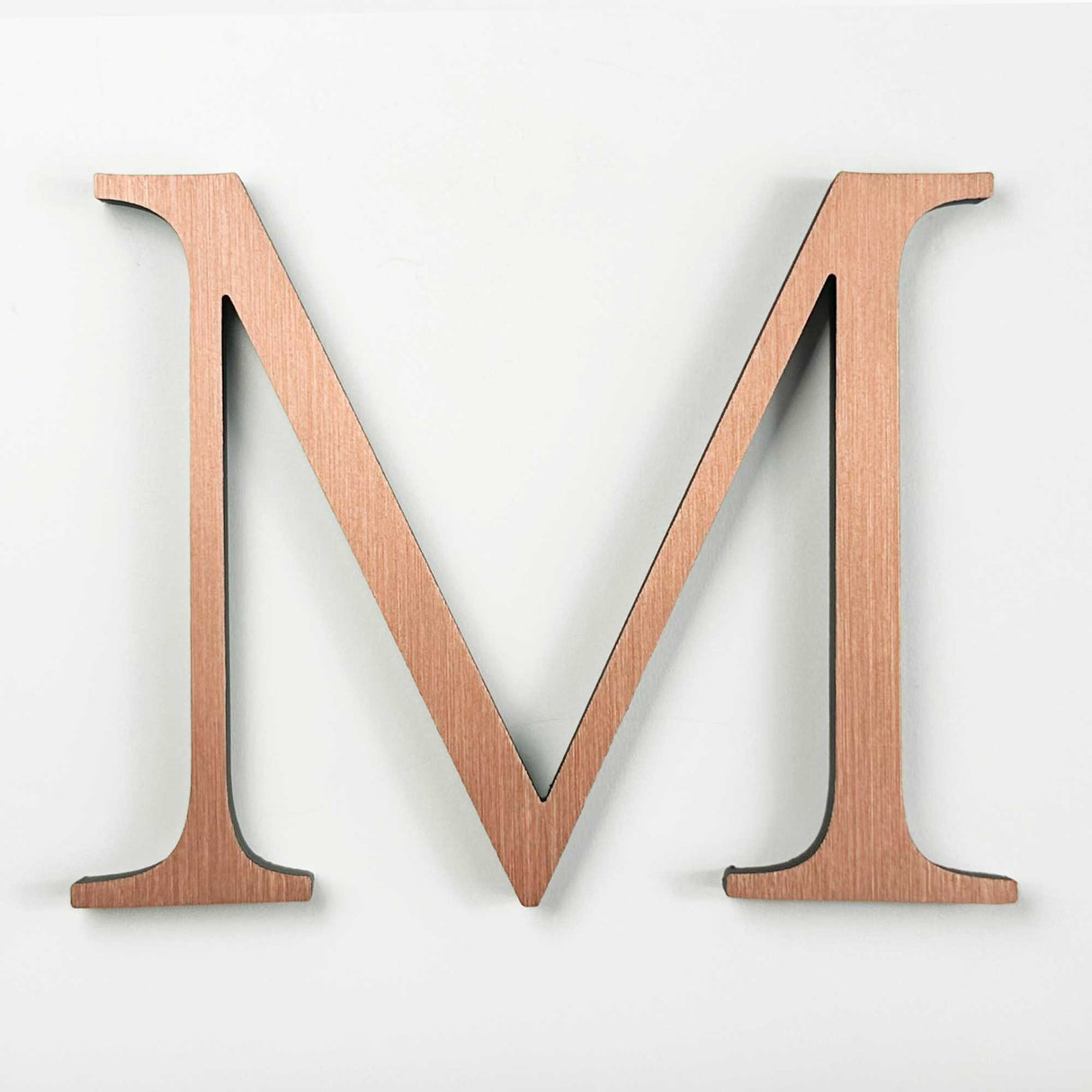 Light alt oxidized solid copper division 10 architectural sign letter 