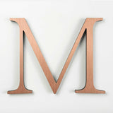 Light alt oxidized solid copper division 10 architectural sign letter 