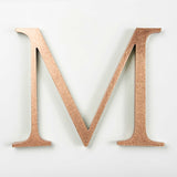 Orbitally brushed solid copper division 10 architectural sign letter