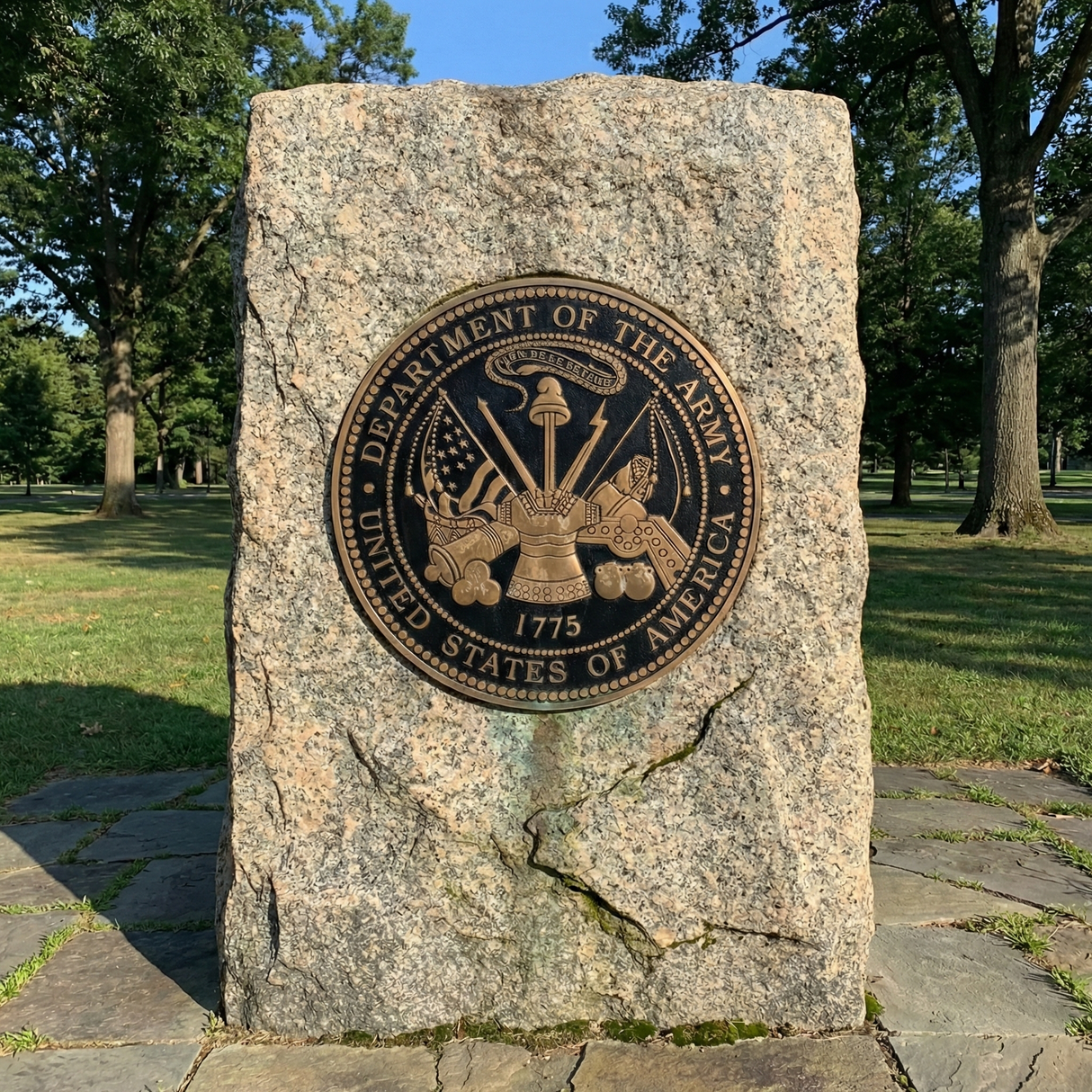 Solid Bronze US Department of the Army Seal