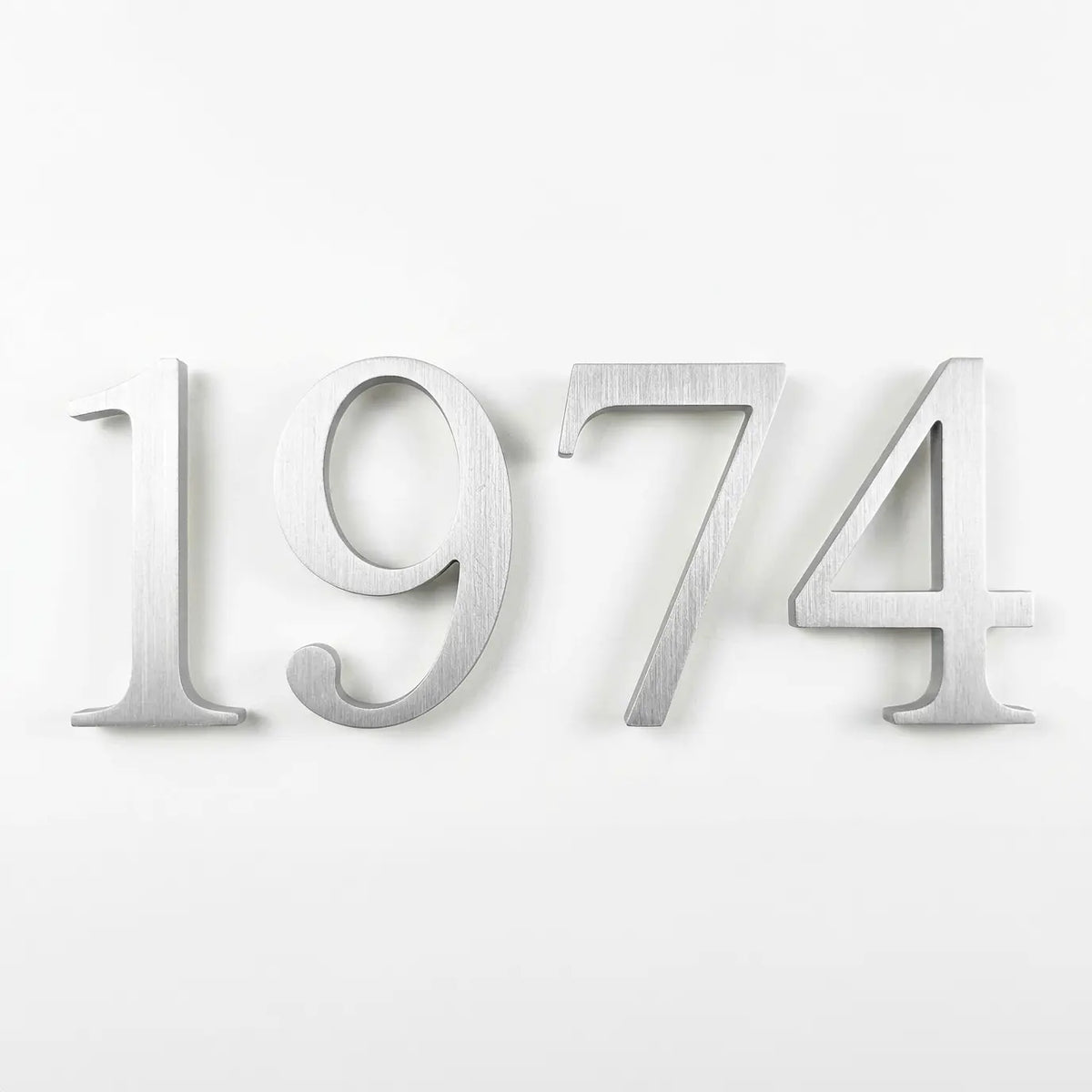Brushed Aluminum Sign Letters & Numbers