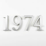 Brushed Aluminum Sign Letters & Numbers