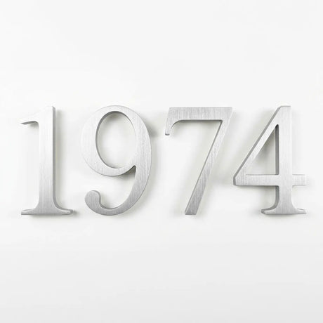 Brushed Aluminum Sign Letters & Numbers