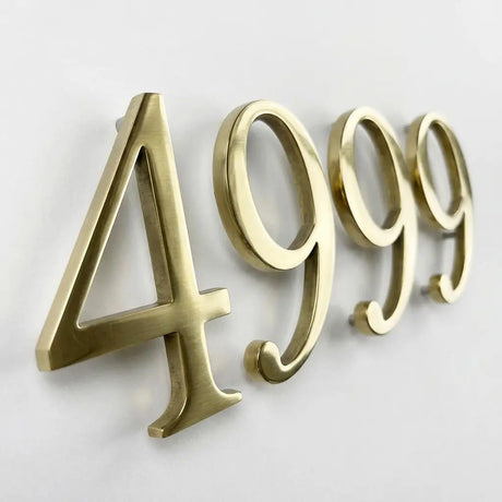 Polished Brass Sign Letters & Numbers