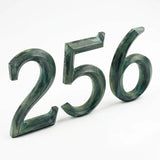Verde Patina Prismatic Cast Bronze Sign Letters & Numbers