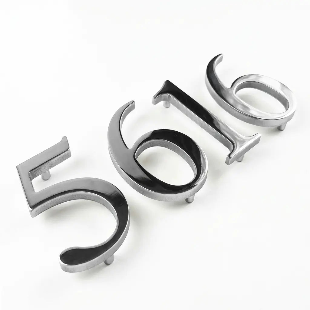 Polished Stainless Steel Sign Letters & Numbers
