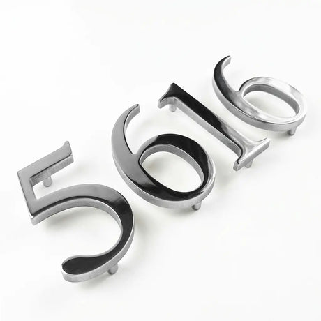 Polished Stainless Steel Sign Letters & Numbers