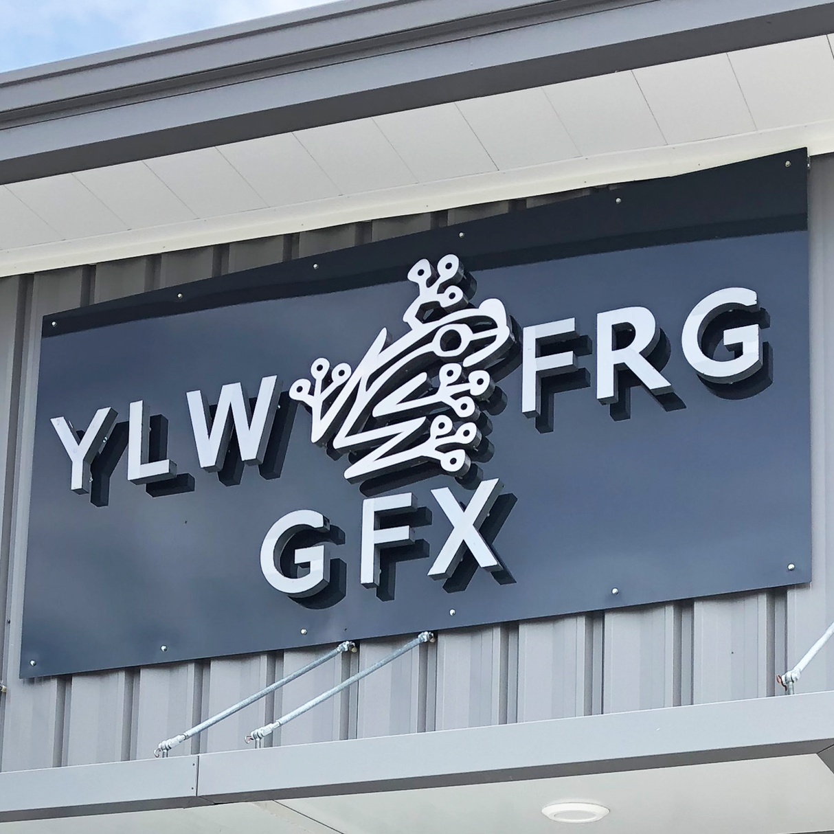 Brushed Aluminum Channel Letters & Numbers