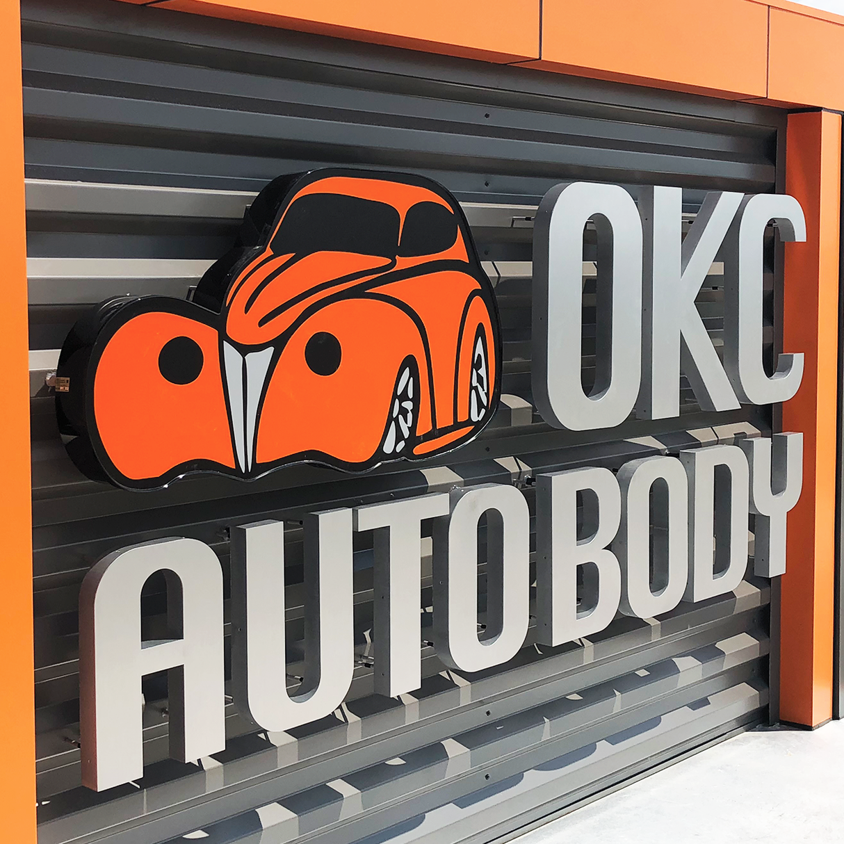 Brushed Aluminum Channel Letters & Numbers