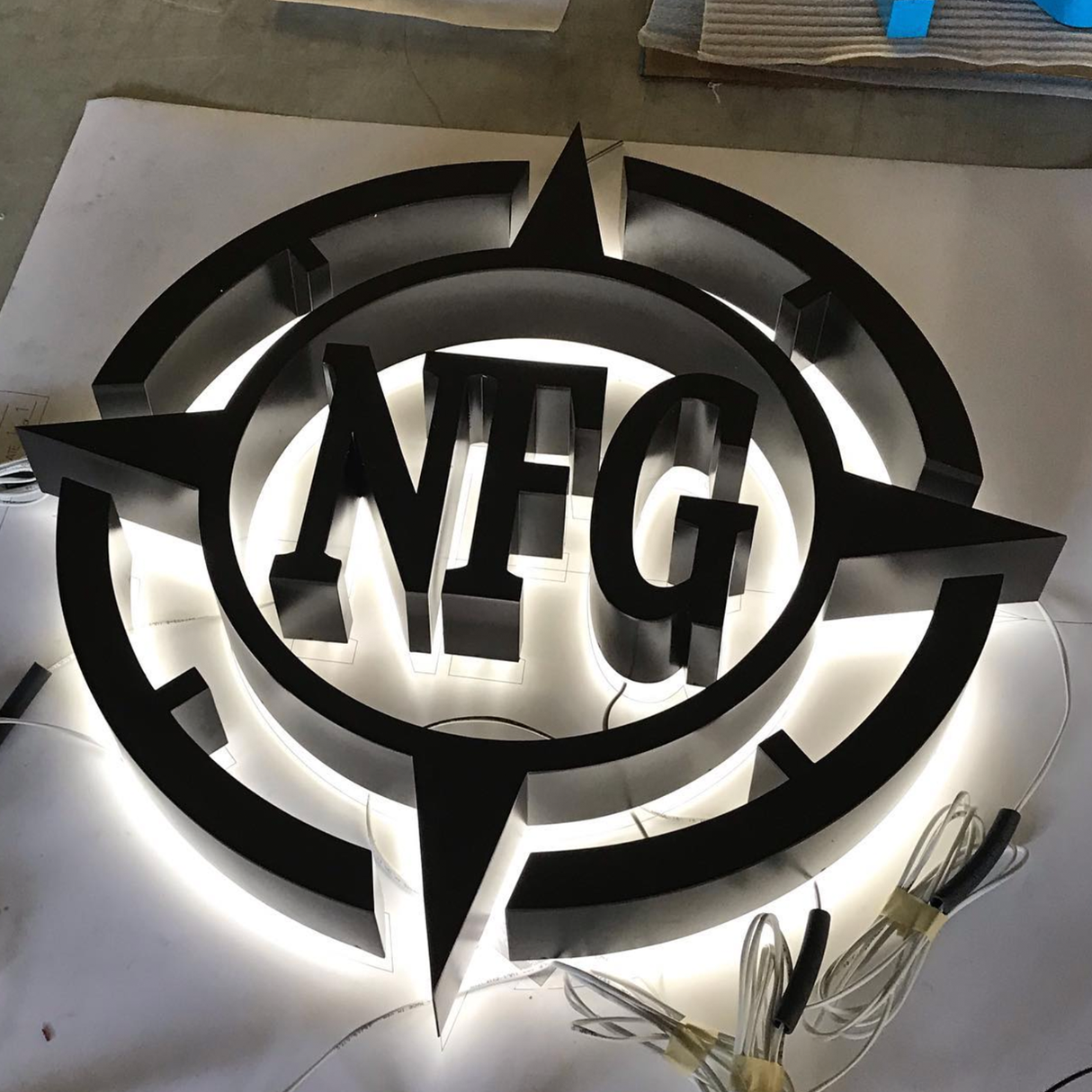 Back Lit Painted Aluminum Channel Letters & Numbers