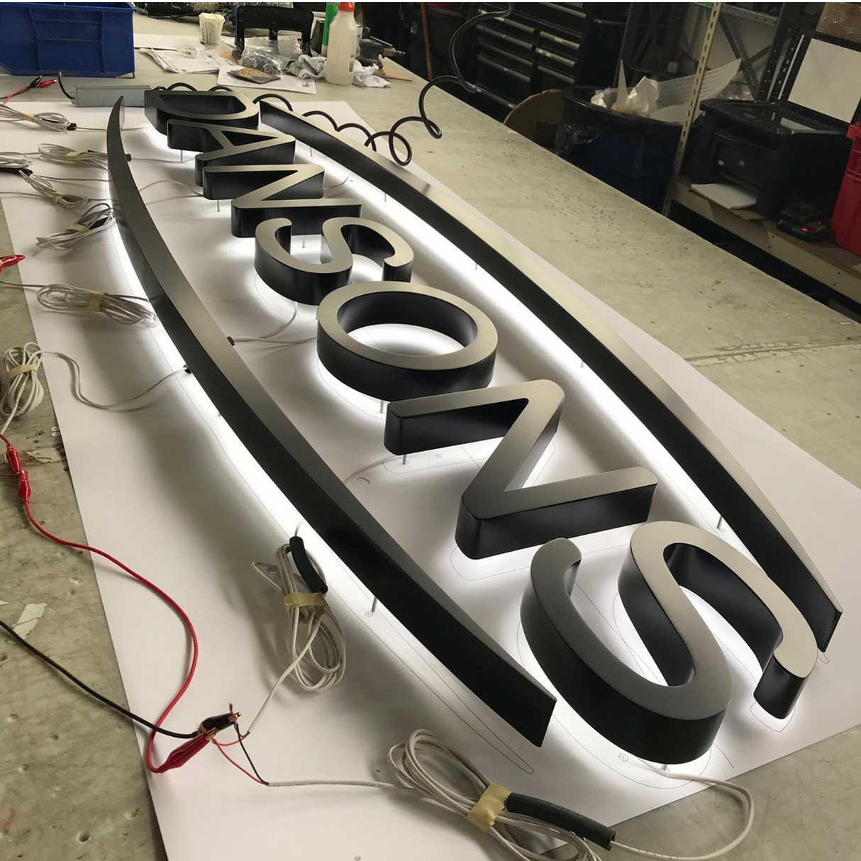 Back Lit Painted Aluminum Channel Letters & Numbers