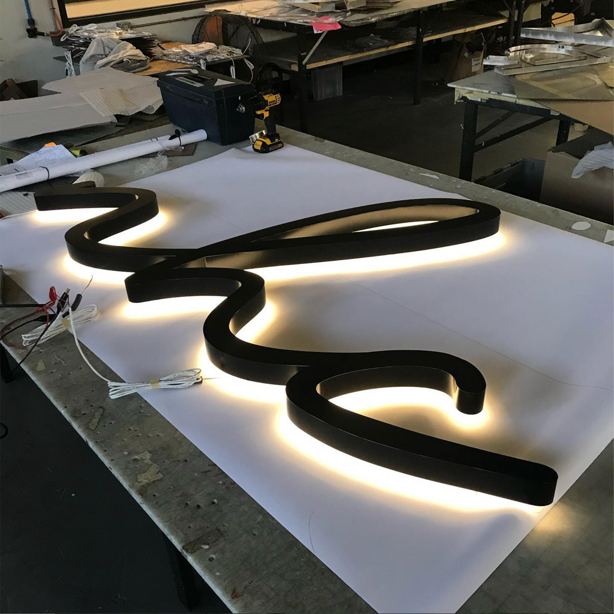 Back Lit Painted Aluminum Channel Letters & Numbers