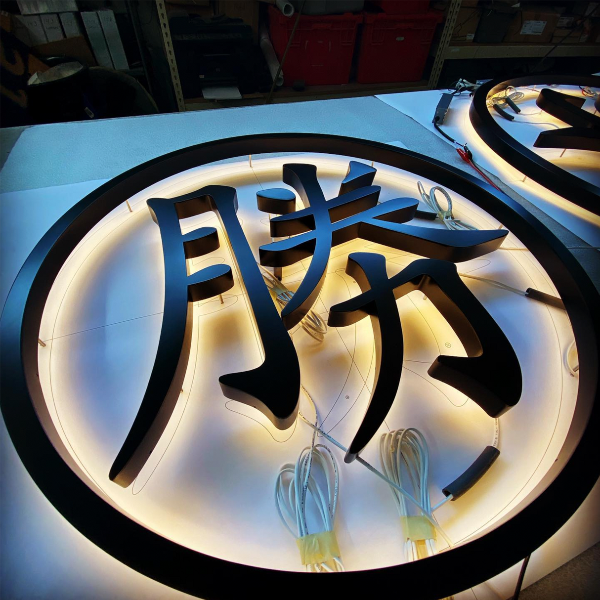 Back Lit Painted Aluminum Channel Letters & Numbers