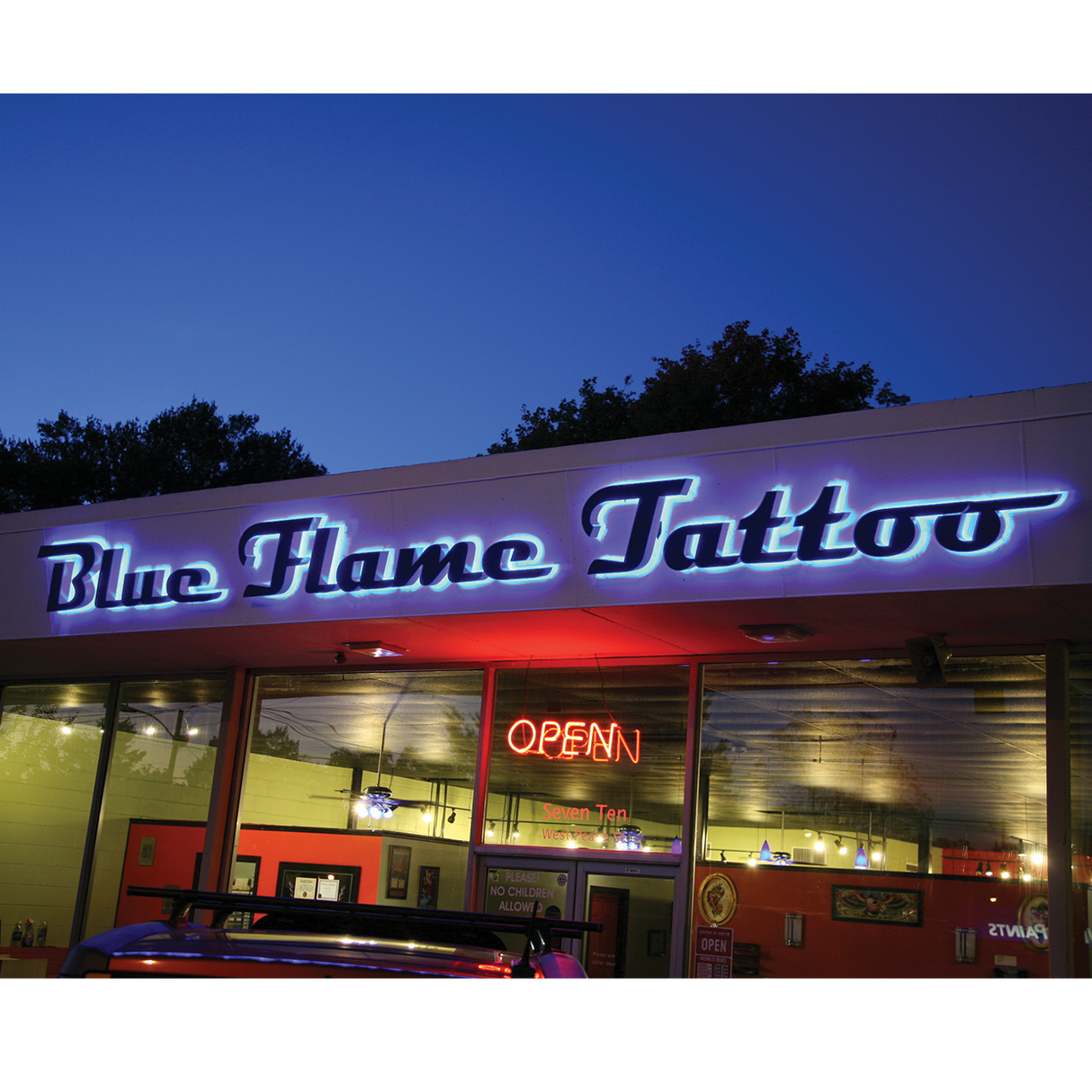 Back Lit Painted Aluminum Channel Letters & Numbers