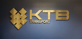 Halo Lit Gold Anodized Aluminum Channel Letters & Numbers