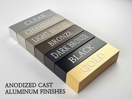 Anodized Cast Aluminum Sign Letters Gemini