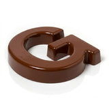 Brown pigmented formed plastic sign letter
