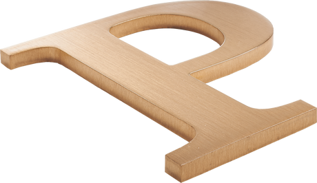 Brushed Bronze Sign Letters & Numbers