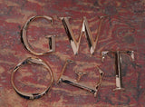 Polished Prismatic Cast Bronze Sign Letters & Numbers Gemini