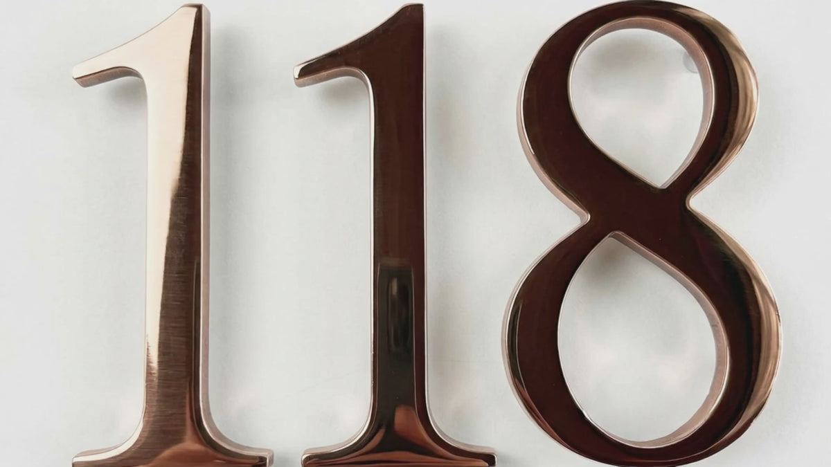 Polished Copper Sign Letters & Numbers