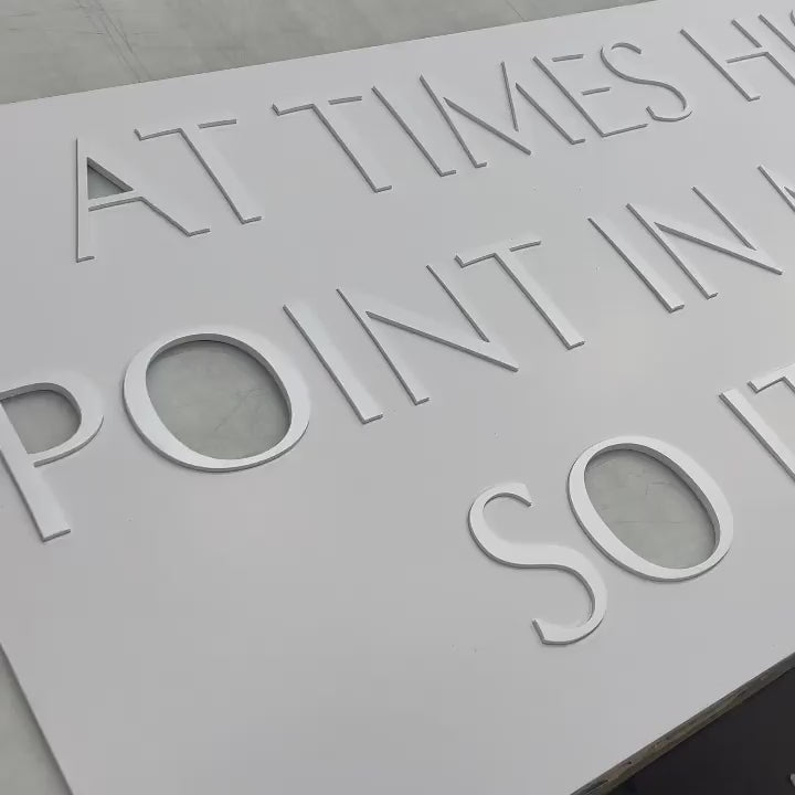 Unpainted Acrylic Sign Letters & Numbers