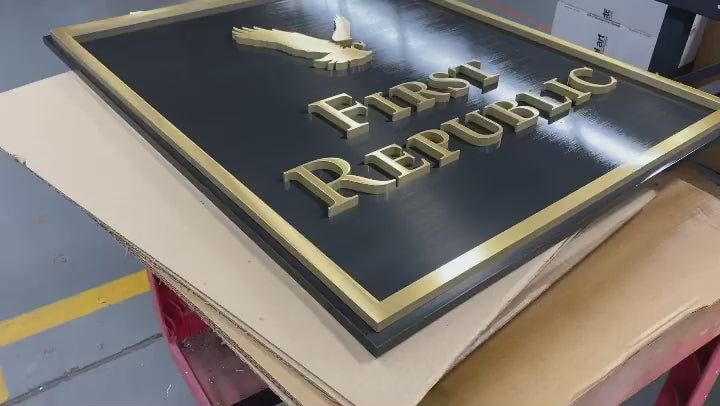 Brushed Brass Sign Letters & Numbers