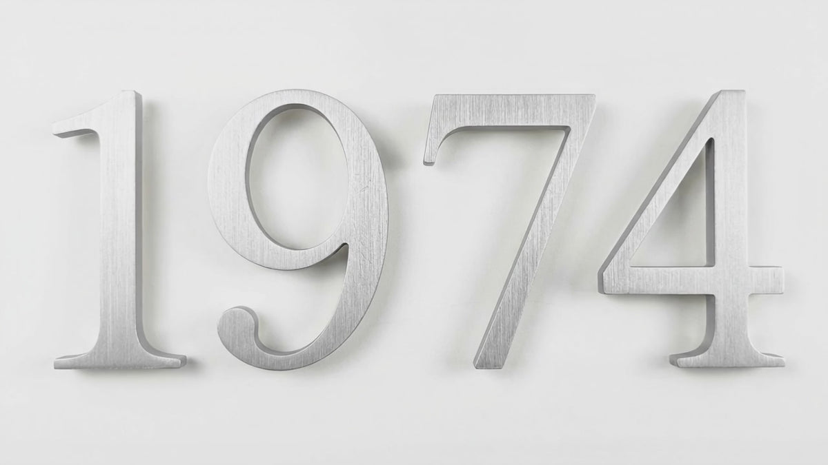 Brushed Aluminum Sign Letters & Numbers