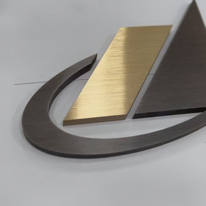 Dark Aged Brass Sign Letters & Numbers