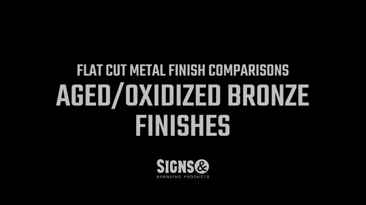 360 degree video of aged bronze finished in light, medium, and dark oxidized