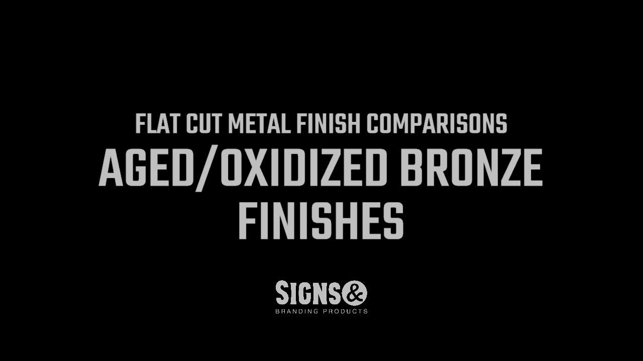 360 degree video of aged bronze finished in light, medium, and dark oxidized