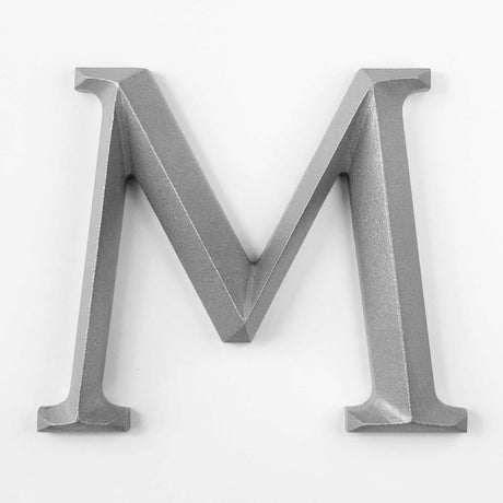 Bead Blasted Prismatic Cast Aluminum Sign Letters & Numbers