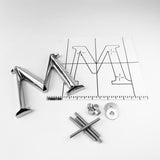 Polished Prismatic Cast Aluminum Sign Letters & Numbers